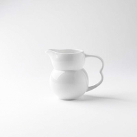 Vaisselle de restaurant écologique en porcelaine blanche pure, design personnalisé, service à thé en porcelaine fine en forme de gourde