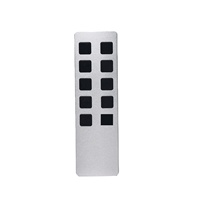 Nouveau modèle de télécommande LED à trous carrés en aluminium, plastique et métal pour téléviseur avec 2 à 10 touches