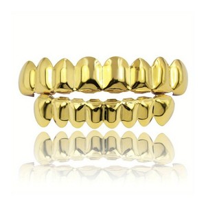 Joyas Dentales Fine Grillz, Dientes de Oro con Diseño Geométrico, Accesorios Unisex de Hip Hop para Fiestas, Origen Yiwu GS8 01 - Product Image 5