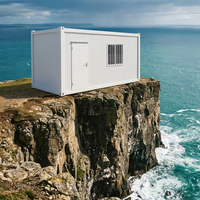 Maison conteneur à assemblage rapide, anti-vent, ignifuge, préfabriquée, pour camp de travailleurs, espace de vie temporaire en extérieur