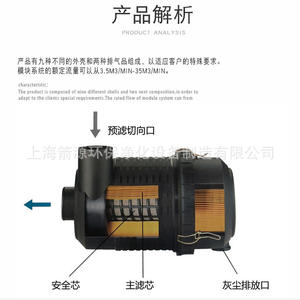 Élément de filtre à air universel pour compresseurs d'air à vis C14200/C16400/C20500, ensemble de filtre à air, boîtier - Product Image 1
