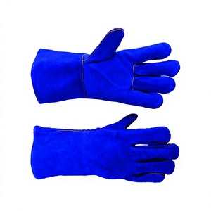For Diamond Grain Texture Heat Fire Resistant Anti-Cut Breathable Palm Reinforced MIG/TIG Welding <b>Gloves</b> 14-inch 5/7/10mil - Product Image 6