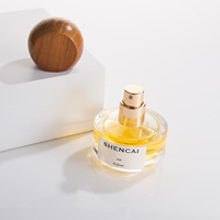 Flacon vaporisateur de parfum pour femme, cylindrique, transparent, vide, 15 ml, personnalisable, avec bouchon, pour création DIY