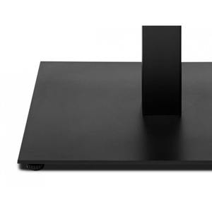 AAG Vente en gros Base de table console noire contemporaine Base de table carrée ou rectangulaire double deux colonnes rondes Base de table à chevalet - Product Image 2