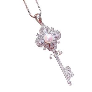 30927 Accesorios de Perlas DIY, Colgante de Plata S925, Cuentas de 4-5mm, Colgante de Jade Vacío para Llavero, Colgante de Cristal, Dijes de Plata S925 - Product Image 5