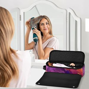 Multifunctional Hair <b>Tool</b> Travel <b>Bag</b> with Heat Resistant Mat, Large Capacity Neoprene Curling Iron Storage Case, Portable Flat I - Product Image 5