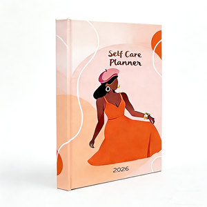 Planificateur d'autosoins personnalisé 2026, impression, couverture rigide, journal de bien-être, agenda relié en spirale avec boîte - Product Image 2