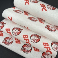Papier d'emballage personnalisé avec logo pour boucher, pâtissier, sandwichs et viandes