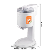 Nouvelle machine à glaces automatique portable pour faire des gelatos, milkshakes, sorbets et slushies maison