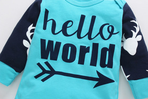 Ropa de Diseñador de Moda Infantil, Conjuntos de Rompers de Algodón para Bebés Niños, Hechos en China - Product Image 4