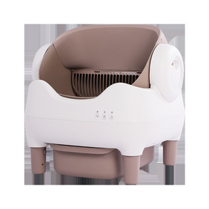 Automatic <b>Cat</b> <b>Litter</b> Box Oval Semi-Enclosed Intelligent Electric Large Size For <b>Cats</b> - Product Image 1
