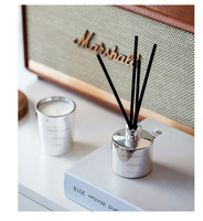 Zweifarbiger Aromakerzen-Geschenkset Galvanisiert mit Duft für Hochzeiten, Geburtstage, Weihnachten – Kerzen-Diffusor-Set