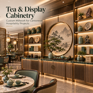ร้านอาหารกวางตุ้งสุดหรูแบบสั่งทำพิเศษ พร้อมอุปกรณ์ตกแต่งทั้งร้าน บริการจัดเลี้ยงติ่มซำ ตกแต่งภายในสำหรับโครงการจัดเลี้ยงอาหารระดับพรีเมียม - Product Image 4