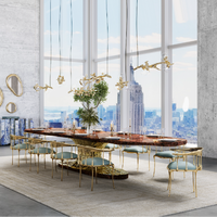 Chaises de salle à manger de luxe en laiton sur mesure, fauteuils pour manoirs et villas, chaises longues à dossier en velours, chaises d'art design