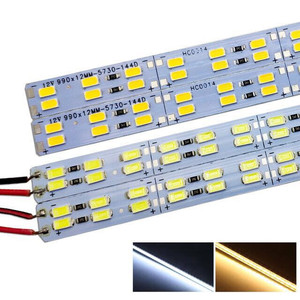 Barre lumineuse <span class=keywords><strong>LED</strong></span> double ligne 12v 144 pièces/M <span class=keywords><strong>5630</strong></span>/<span class=keywords><strong>5730</strong></span> barre dure avec rainure en aluminium pour comptoir à bijoux, armoire - Product Image 6