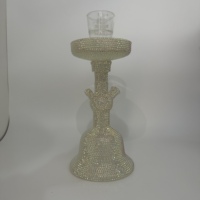 Accessoires pour narguilé arabes en strass, pot à chicha, narguilé portable, petit narguilé à double tuyau, ensemble de cigarettes en acrylique