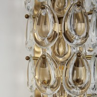 Applique murale moderne en cuivre et verre cristal, faite à la main, dorée, de luxe, pour salon, villa, intérieur, chambre à coucher