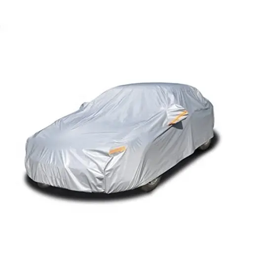 Car Cover Waterproof All Weather for Automobiles, Outdoor with Zipper Cotton, Universal Fit for SUV