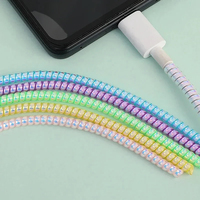 Protège-câble laser en TPU écologique, enrouleur de câble de charge de téléphone, organiseur de cordon de données