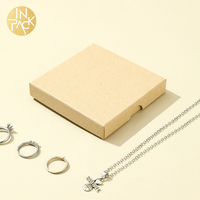 Boîte cadeau en carton pour boucles d'oreilles, hauteur 1,6 cm, personnalisable avec logo, vente en gros, emballage pour bijoux pour petites entreprises
