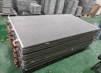Bobine de refroidissement à micro-canaux tout aluminium avec revêtement Blygold pour pasteurisation laitière et pré-refroidissement des réservoirs de lait