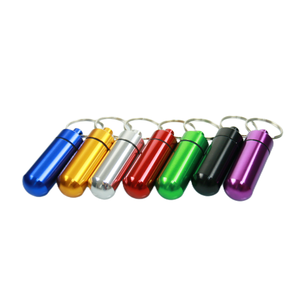 Porte-pilules hebdomadaire personnalisé avec logo, en alliage d'aluminium et plastique PP moulé par injection, écologique, étanche, avec porte-clés - Product Image 5