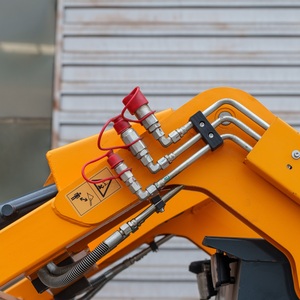 Chargeuse compacte robuste à roues, capacité de charge nominale de 300 kg, largeur de 1180 mm, pneus pleins pour le maniement du sable et du gravier sur chantier - Product Image 5