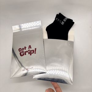 Sobres de Papel Kraft con Logotipo Personalizado para Sudaderas, Bolsa de Envío Plateada para Ropa, Bolsas de Envío Brillantes - Product Image 5