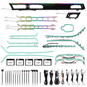 Kit di Illuminazione Ambientale a 33 Luci per Audi A6 A7 C8 2019+, Luce Ambientale per Interni Auto, Cruscotto e Porte <span class=keywords><strong>LED</strong></span> - Product Image 1