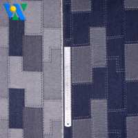 Jacquard Denim 10oz pour vêtements motif personnalisable tissé Jeans tissu pour vêtements pas de tissu extensible pour vestes pantalons
