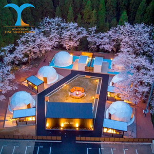 Isolation 4 saisons Prix d'usine Dôme géodésique Tente Camping <span class=keywords><strong>Domo</strong></span> House Bubble Wand Stove Outdoor <span class=keywords><strong>Sauna</strong></span> - Product Image 3