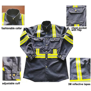 Fourniture personnalisée Veste de travail d'hiver réfléchissante à manches longues Veste de sécurité en coton respirante et à séchage rapide haute visibilité - Product Image 5