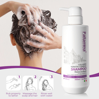 Sampo Pallamina Professional Salon Kolagen Melembapkan Menghaluskan Kolagen Alami Meredakan Kulit Kepala Gatal Perawatan Rambut