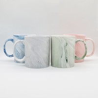2024 Nouvelles tasses 11oz Sublimation marbrure tasse couleur argile tasse