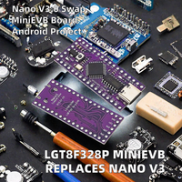 Carte de développement compatible LGT8F328P MiniEVB Nano V3.0 CH340, module d'extension MCU LQFP32