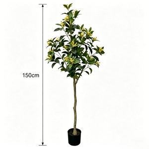 Fragrant-looking artificial <b>sweet</b> osmanthus branch with clustered tiny blooms for moon festival & tea table decor - Product Image 1
