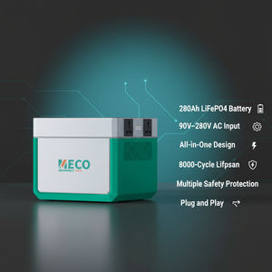 MECO 1000 1kWh LiFePO4ソーラー発電機、家庭用およびキャンプ用、出力0-5kWh - Product Image 6