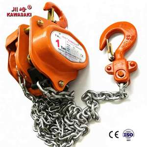 Paranco Manuale Portatile <span class=keywords><strong>KAWASAKI</strong></span> con Catena, Capacità 0.5-5 Tonnellate, per Sollevamento Carichi Pesanti - Product Image 1