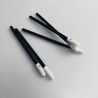 Écouvillon en mousse à tête ronde de 70 mm - Manche en PP noir de 3,2 mm de diamètre, mousse polyuréthane à cellules ouvertes (100 pièces/paquet) Échantillons gratuits