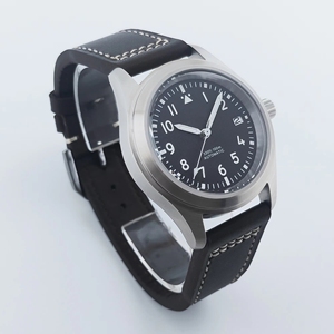 Montre automatique mécanique pour homme 36 mm 39 mm <span class=keywords><strong>Seiko</strong></span> NH35, verre saphir, sans logo, logo personnalisé, montre automatique de pilote - Product Image 5