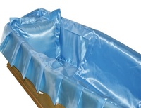 Ensemble de doublure en satin pour cercueil de style européen chinois avec matelas et couverture de cercueil Capitons - Accessoires de cercueil