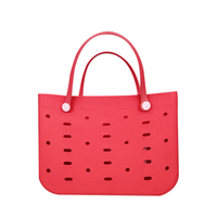 Vente en gros de sacs de plage mignons en caoutchouc EVA imperméable à l'eau, sacs à main en silicone avec logo personnalisé, petit sac de voyage pour bébé