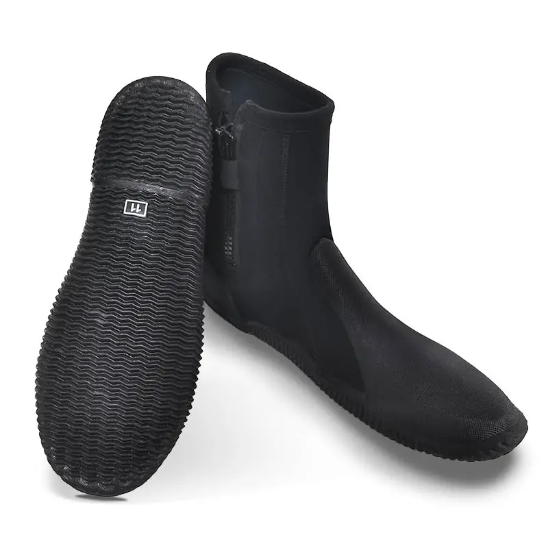 Livraison rapide taille adulte anti-dérapant Water Polo chaussures noir confortable bottes de plongée sous-marine 5MM
