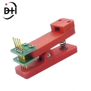 แท่นทดสอบ PCB พร้อมคลิปหนีบ 4 ขา ขนาด 2.54 มม. สำหรับดาวน์โหลดโปรแกรมและเขียนข้อมูล - Product Image 5