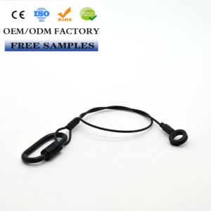 Fabricant de longes de câble en acier noir personnalisées Revêtement galvanisé et inoxydable avec boucles conformes à la norme ANSI - Product Image 1