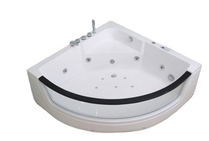 Acrylique moderne de luxe autoportant <span class=keywords><strong>pour</strong></span> baignoire <span class=keywords><strong>jacuzzi</strong></span> <span class=keywords><strong>pour</strong></span> villas jets de souffleur d'air chauffé et accessoire d'égouttage inclus - Product Image 6