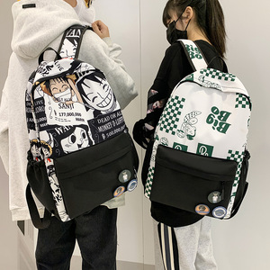 Sac à dos tendance imprimé pour étudiants, sac décontracté pour collégiens et lycéens, sac à dos de marque imprimé avec dessins animés pour étudiants - Product Image 4