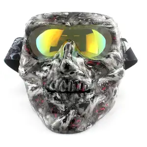 防風スポーツアイウェア2022オートバイ保護眼鏡モトクロススカルフェイスマスク