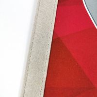Drapeaux triangulaires en feutre pour publicité, écoles secondaires, équipes sportives vintage, basketball, baseball, football