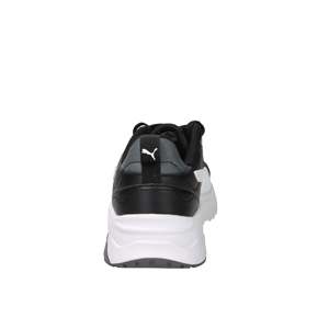 Puma Sneakers pour enfants et garçons Noir Blanc 36 37 38 39 Hauteur du talon 4 cm Chaussures tendance en toile - Product Image 2